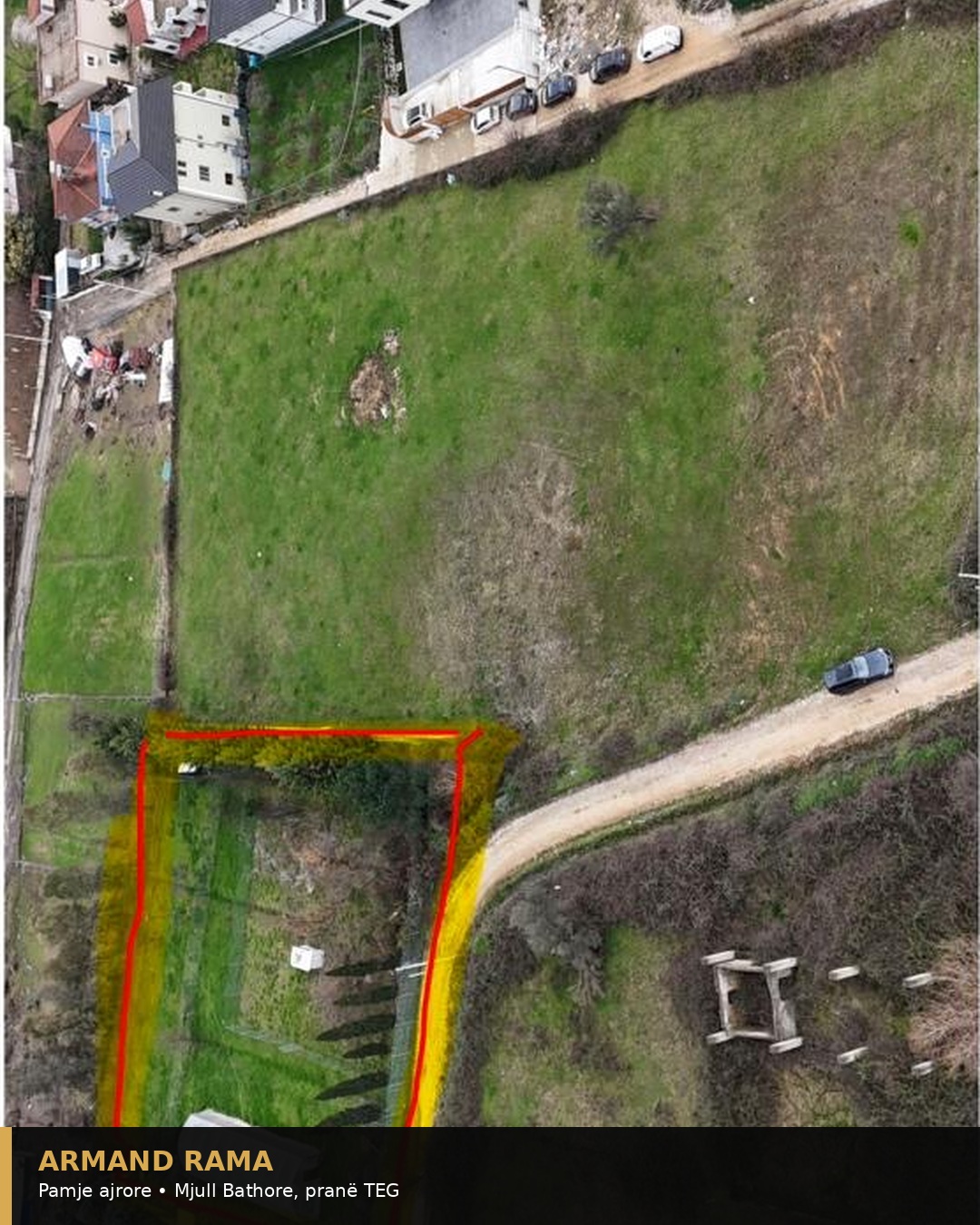 Tokë për zhvillim – 2,492.5 m² – Mjull Bathore (pranë TEG) – miniaturë 2
